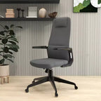 Chaise de bureau ergonomique LeisureMod Nexa à dossier haut - Hauteur réglable, pivotante, inclinable, appuie-tête rembourré, soutien lombaire, chaise de bureau pour la maison