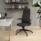 Chaise de bureau ergonomique LeisureMod Nexa à dossier haut - Hauteur réglable, pivotante, inclinable, appuie-tête rembourré, soutien lombaire, chaise de bureau pour la maison