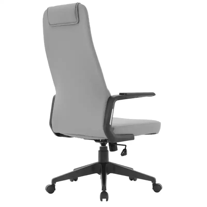 Chaise de bureau ergonomique LeisureMod Nexa à dossier haut - Hauteur réglable, pivotante, inclinable, appuie-tête rembourré, soutien lombaire, chaise de bureau pour la maison