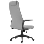 Chaise de bureau ergonomique LeisureMod Nexa à dossier haut - Hauteur réglable, pivotante, inclinable, appuie-tête rembourré, soutien lombaire, chaise de bureau pour la maison