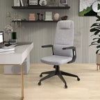 Chaise de bureau ergonomique LeisureMod Nexa à dossier haut - Hauteur réglable, pivotante, inclinable, appuie-tête rembourré, soutien lombaire, chaise de bureau pour la maison