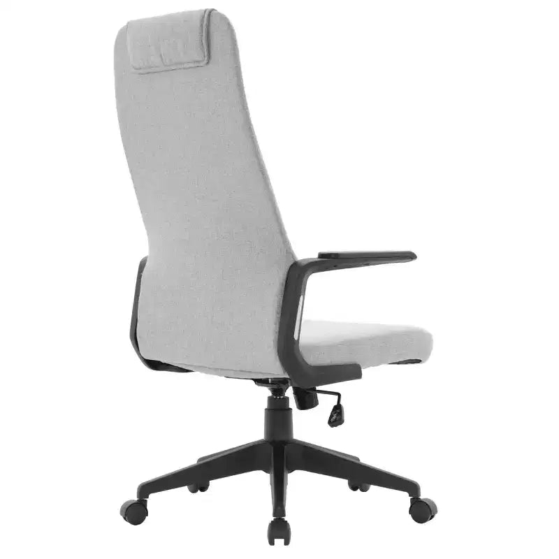 Chaise de bureau ergonomique LeisureMod Nexa à dossier haut - Hauteur réglable, pivotante, inclinable, appuie-tête rembourré, soutien lombaire, chaise de bureau pour la maison