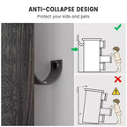 Bahut avec portes cannelées, Meuble de rangement de cuisine de style ferme avec étagères réglables, Meuble de bar à café moderne pour la maison, Chêne naturel