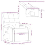 vidaXL Fauteuil inclinable de massage en tissu gris clair, métal, bois d'ingénierie - Gris clair à dossier inclinable manuel avec massage