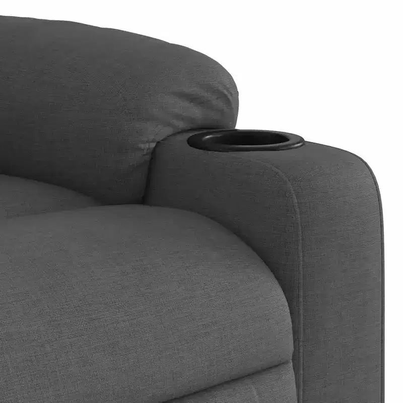 vidaXL Fauteuil inclinable de massage électrique gris foncé