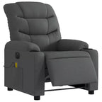 vidaXL Fauteuil inclinable de massage électrique gris foncé