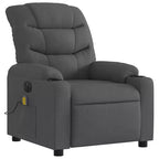 vidaXL Fauteuil inclinable de massage électrique gris foncé