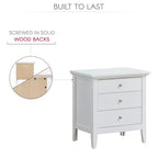 Table de chevet Hammond de HomeStock - 66 cm (H) x 61 cm (l) x 46 cm (P), tiroir et finition chêne durable