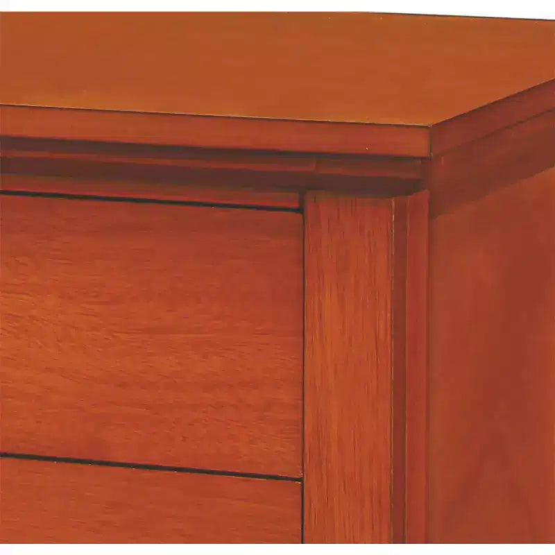 Table de chevet Hammond de HomeStock - 66 cm (H) x 61 cm (l) x 46 cm (P), tiroir et finition chêne durable