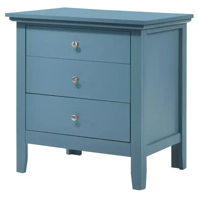 Table de chevet Hammond de HomeStock - 66 cm (H) x 61 cm (l) x 46 cm (P), tiroir et finition chêne durable