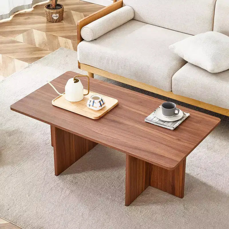 Table basse Okak, table d'appoint multi-surfaces en MDF pour salon, chambre et bureau, finition résistante aux rayures