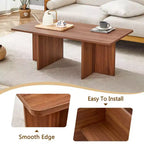 Table basse Okak, table d'appoint multi-surfaces en MDF pour salon, chambre et bureau, finition résistante aux rayures