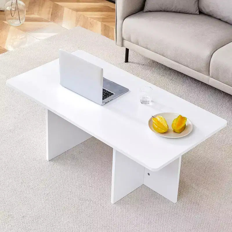Table basse Okak, table d'appoint multi-surfaces en MDF pour salon, chambre et bureau, finition résistante aux rayures