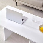 Table basse Okak, table d'appoint multi-surfaces en MDF pour salon, chambre et bureau, finition résistante aux rayures