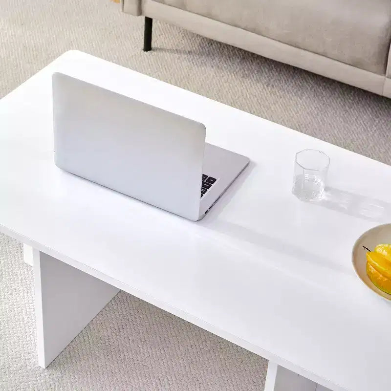 Table basse Okak, table d'appoint multi-surfaces en MDF pour salon, chambre et bureau, finition résistante aux rayures