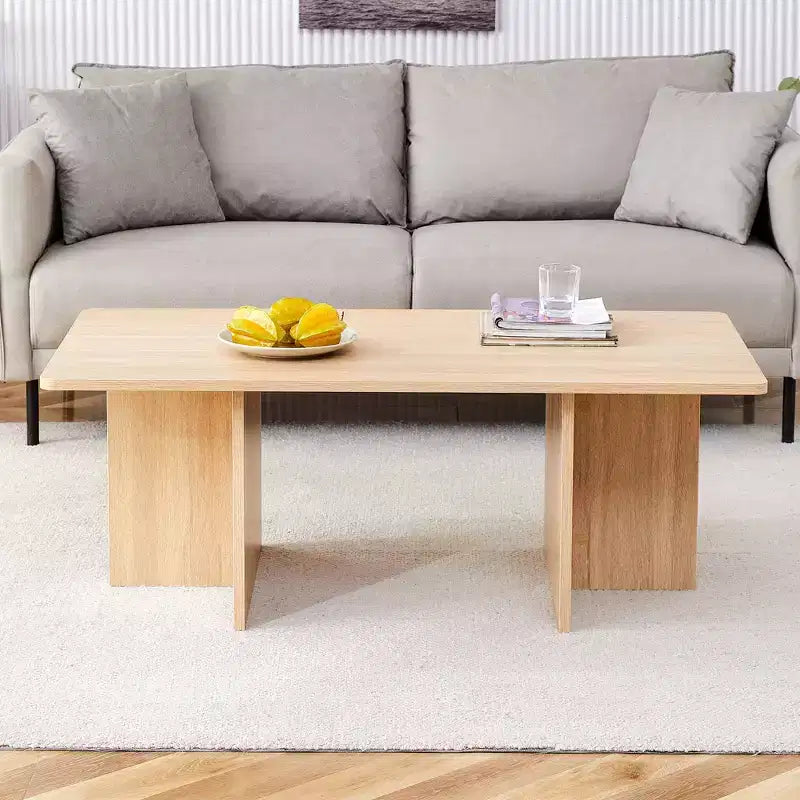 Table basse Okak, table d'appoint multi-surfaces en MDF pour salon, chambre et bureau, finition résistante aux rayures