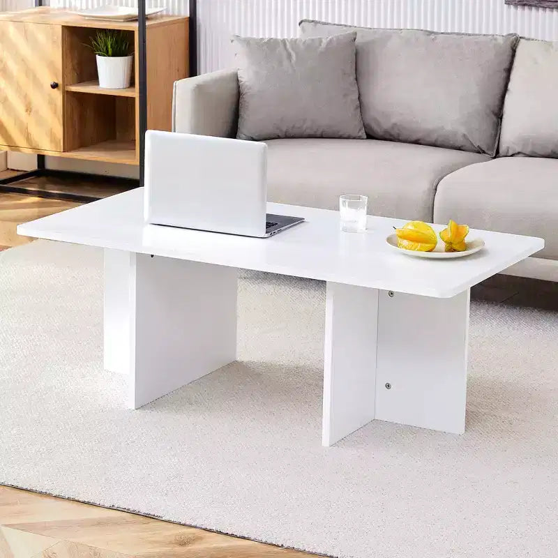 Table basse Okak, table d'appoint multi-surfaces en MDF pour salon, chambre et bureau, finition résistante aux rayures