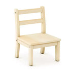 Guidecraft EdQ Ensemble de 2 chaises en bois dur pour enfants - Naturel : chaise en bois pour les tout-petits de 1 à 2 ans | Mobilier pour enfants pour salle de jeux, école maternelle, sièges de garderie