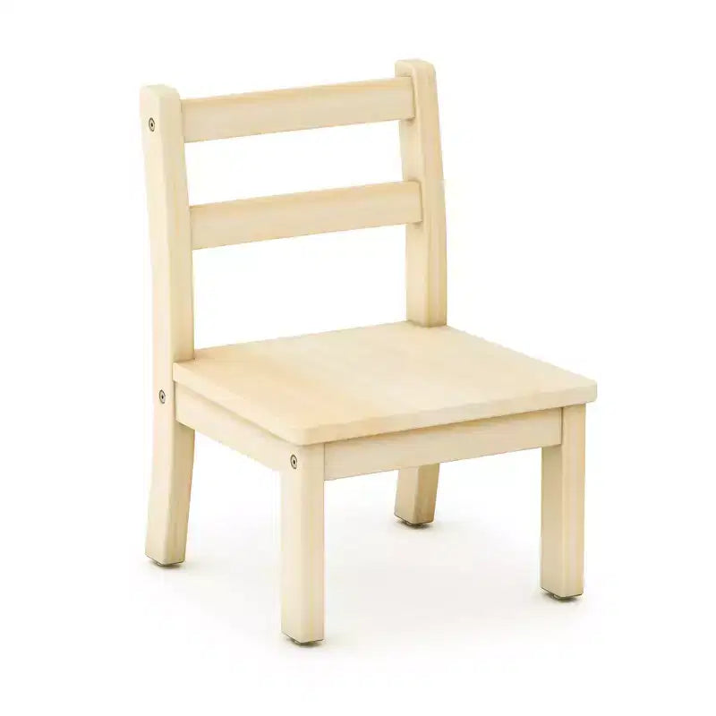 Guidecraft EdQ Ensemble de 2 chaises en bois dur pour enfants - Naturel : chaise en bois pour les tout-petits de 1 à 2 ans | Mobilier pour enfants pour salle de jeux, école maternelle, sièges de garderie