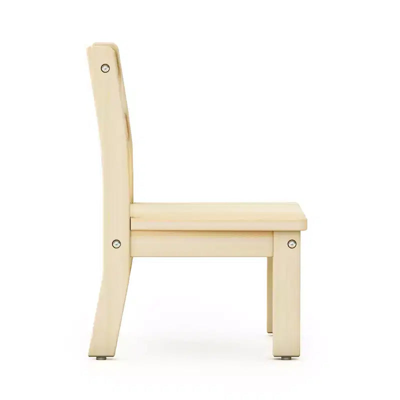 Guidecraft EdQ Ensemble de 2 chaises en bois dur pour enfants - Naturel : chaise en bois pour les tout-petits de 1 à 2 ans | Mobilier pour enfants pour salle de jeux, école maternelle, sièges de garderie