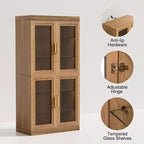 Bibliothèque de rangement PexFix effet grain de bois pour salon, bureau, chambre