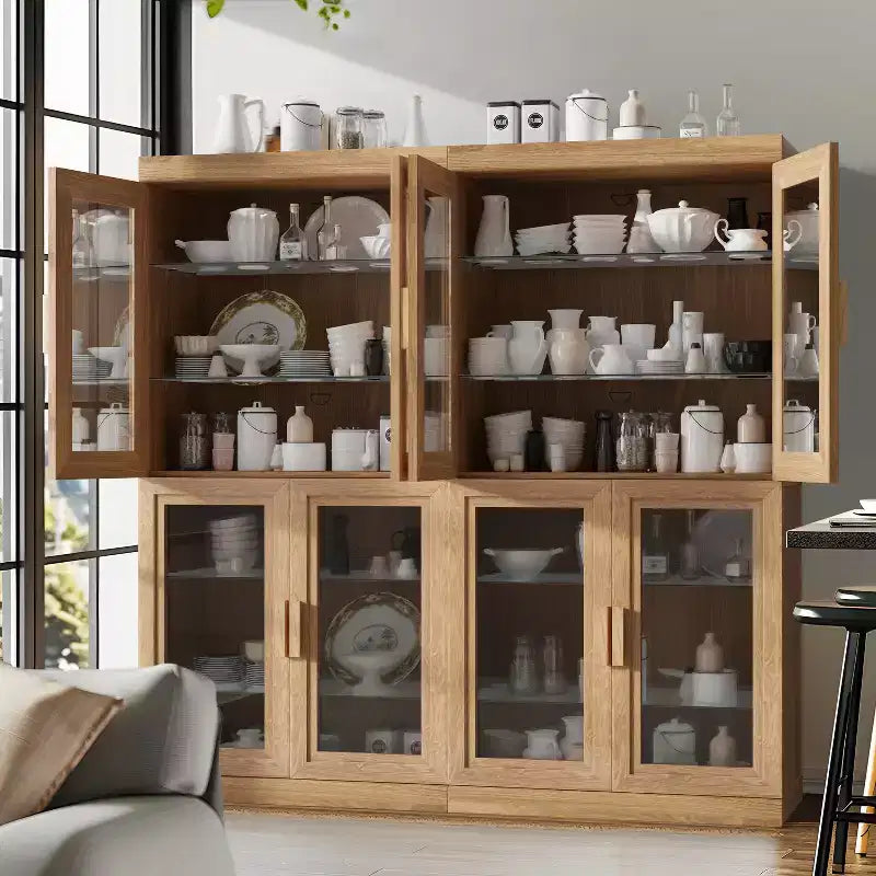 Bibliothèque de rangement PexFix effet grain de bois pour salon, bureau, chambre