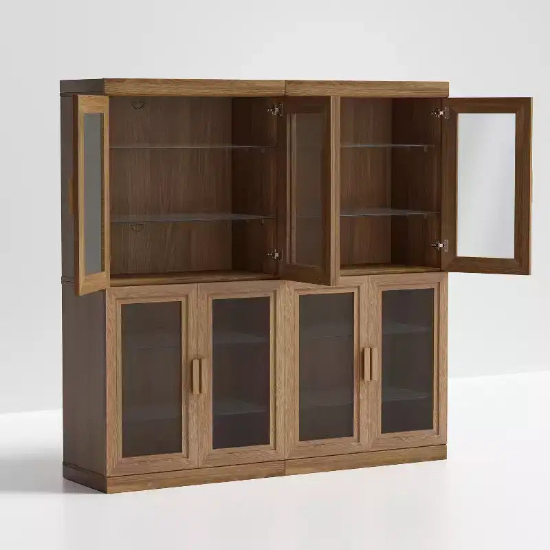 Bibliothèque de rangement PexFix effet grain de bois pour salon, bureau, chambre