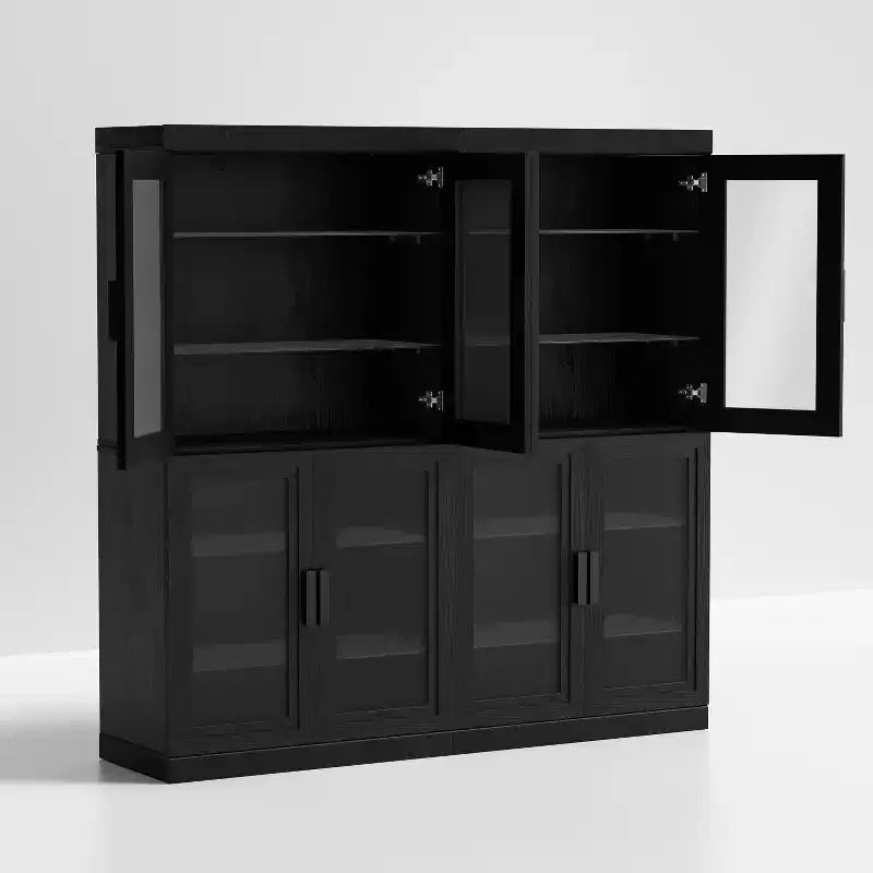Bibliothèque de rangement PexFix effet grain de bois pour salon, bureau, chambre