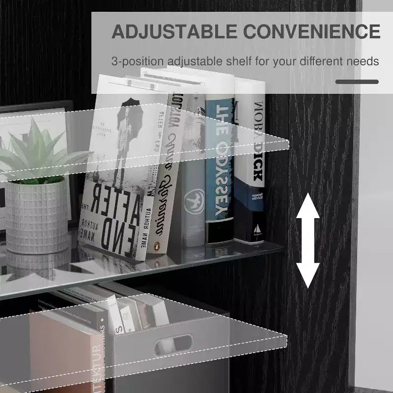 Bibliothèque de rangement PexFix effet grain de bois pour salon, bureau, chambre