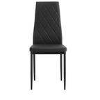Lot de 4 Chaises de Salle à Manger MAYEERTY en PU - Chaises Rembourrées en Forme de Diamant avec Surface en Cuir Souple