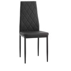 Lot de 4 Chaises de Salle à Manger MAYEERTY en PU - Chaises Rembourrées en Forme de Diamant avec Surface en Cuir Souple