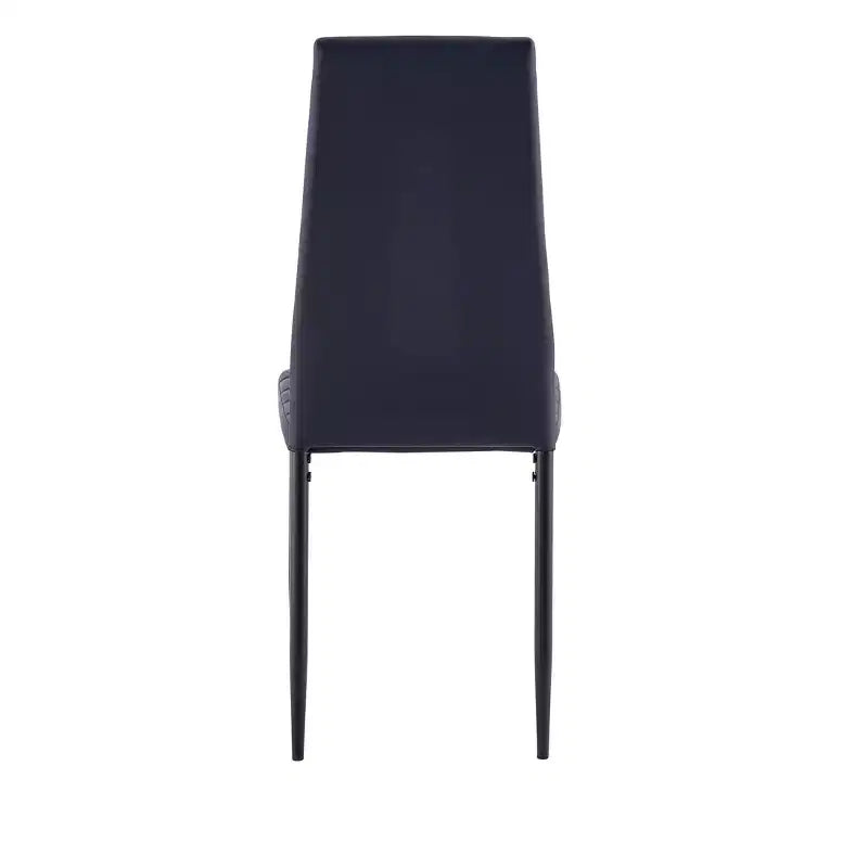Lot de 4 Chaises de Salle à Manger MAYEERTY en PU - Chaises Rembourrées en Forme de Diamant avec Surface en Cuir Souple