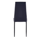 Lot de 4 Chaises de Salle à Manger MAYEERTY en PU - Chaises Rembourrées en Forme de Diamant avec Surface en Cuir Souple