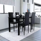 Lot de 4 Chaises de Salle à Manger MAYEERTY en PU - Chaises Rembourrées en Forme de Diamant avec Surface en Cuir Souple