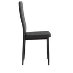 Lot de 4 Chaises de Salle à Manger MAYEERTY en PU - Chaises Rembourrées en Forme de Diamant avec Surface en Cuir Souple