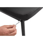 Lot de 4 Chaises de Salle à Manger MAYEERTY en PU - Chaises Rembourrées en Forme de Diamant avec Surface en Cuir Souple