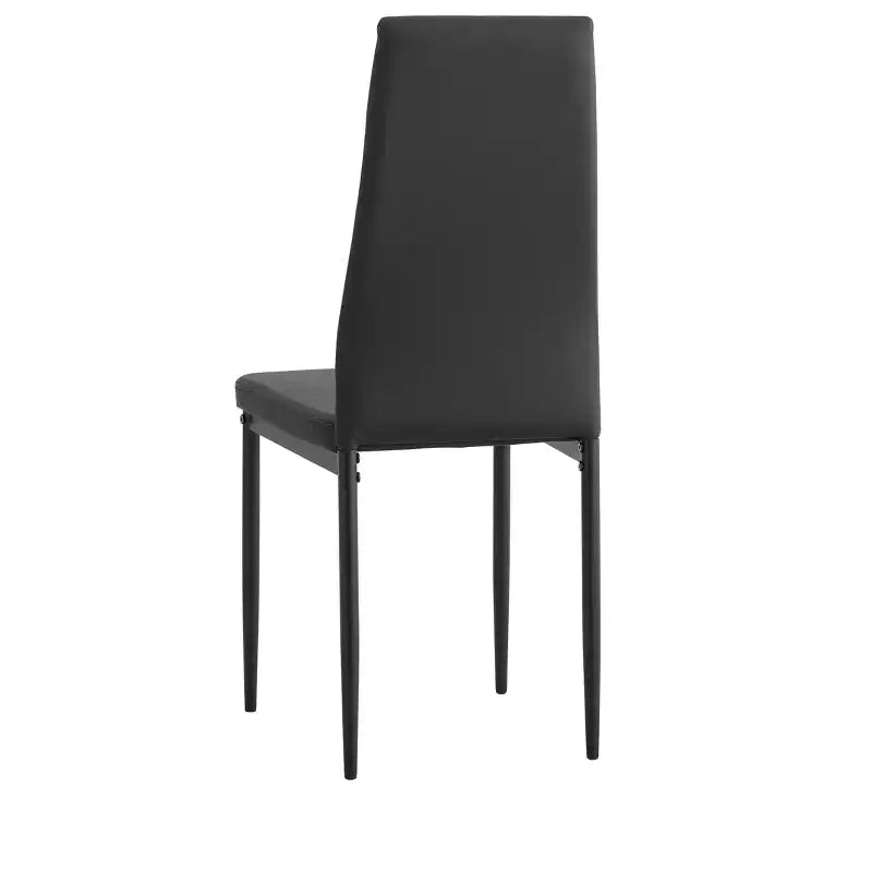 Lot de 4 Chaises de Salle à Manger MAYEERTY en PU - Chaises Rembourrées en Forme de Diamant avec Surface en Cuir Souple