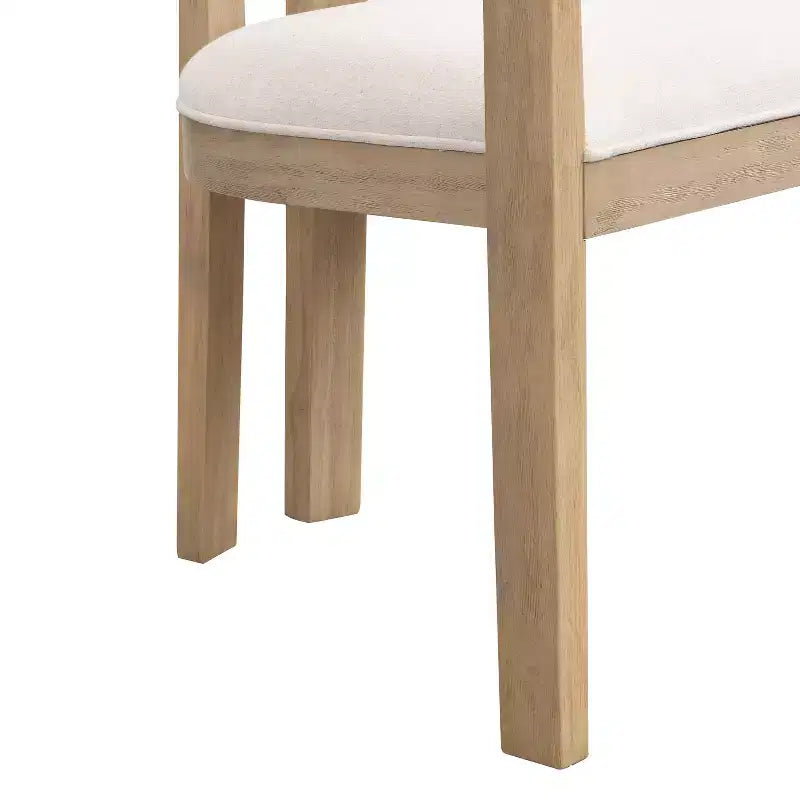 Ensemble de salle à manger 7 pièces Irelia Farmhouse Christopher Knight Home avec chaises rembourrées en bois d'hévéa
