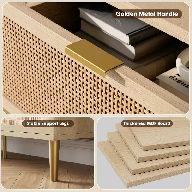 Commode 5 tiroirs pour chambre à coucher, commode haute avec tiroirs profonds, grande commode pour placard avec plateau large
