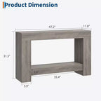 Table console pour entrée, table d'appoint pour salon, longue table console avec rangement