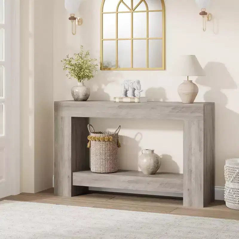 Table console pour entrée, table d'appoint pour salon, longue table console avec rangement
