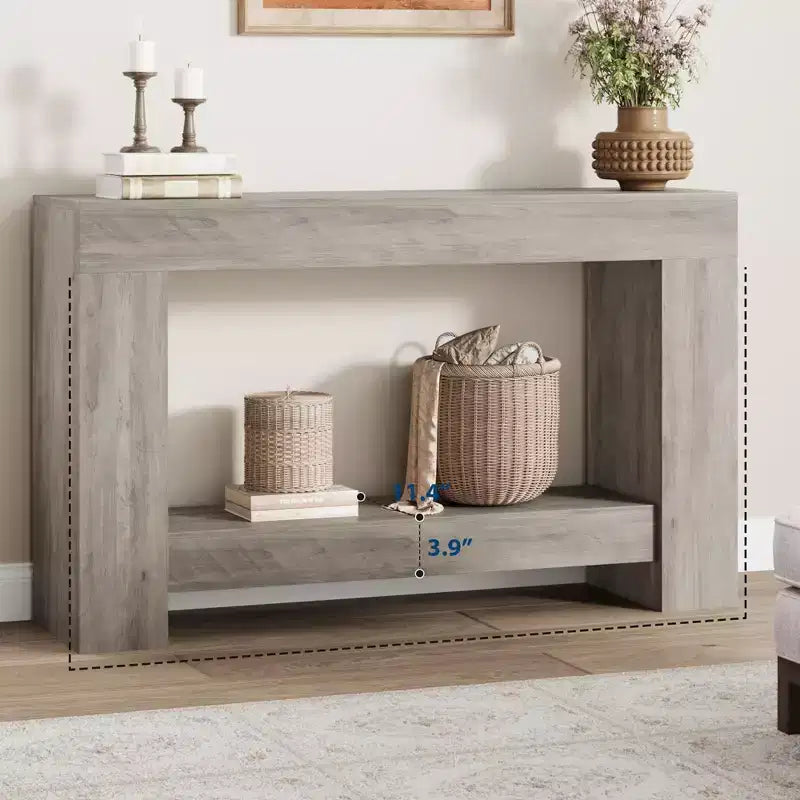 Table console pour entrée, table d'appoint pour salon, longue table console avec rangement