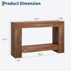 Table console pour entrée, table d'appoint pour salon, longue table console avec rangement