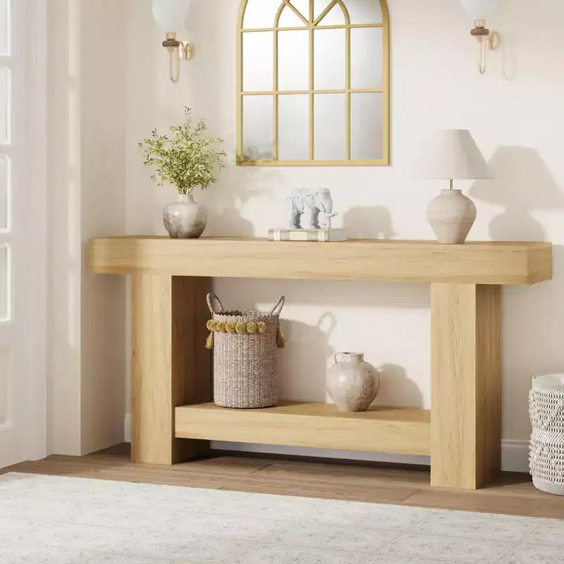 Table console pour entrée, table d'appoint pour salon, longue table console avec rangement