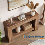 Table console pour entrée, table d'appoint pour salon, longue table console avec rangement