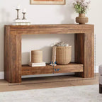 Table console pour entrée, table d'appoint pour salon, longue table console avec rangement