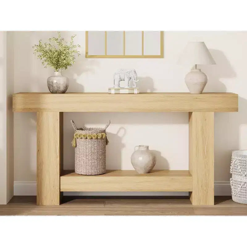 Table console pour entrée, table d'appoint pour salon, longue table console avec rangement