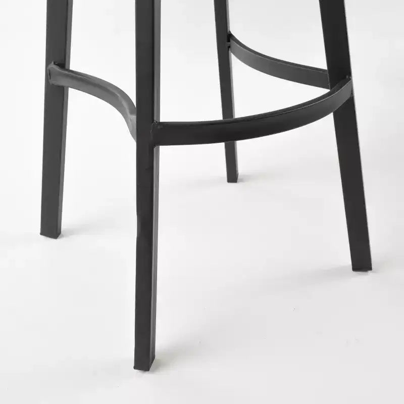 Tabourets de bar pivotants sans dossier GDFStudio Malia en pin et fer de 80 cm (Lot de 2)