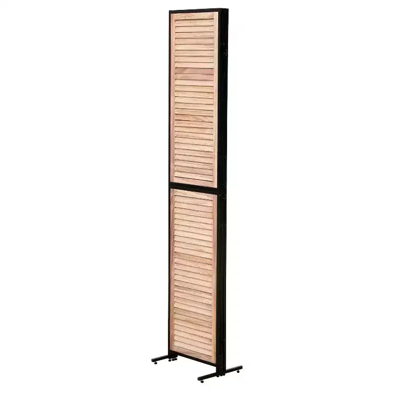 MAYEERTY Paravent à 3 panneaux 1,80 m, en bois, écran d'intimité pliant, marron, séparateur de pièce autoportant
