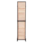 MAYEERTY Paravent à 3 panneaux 1,80 m, en bois, écran d'intimité pliant, marron, séparateur de pièce autoportant